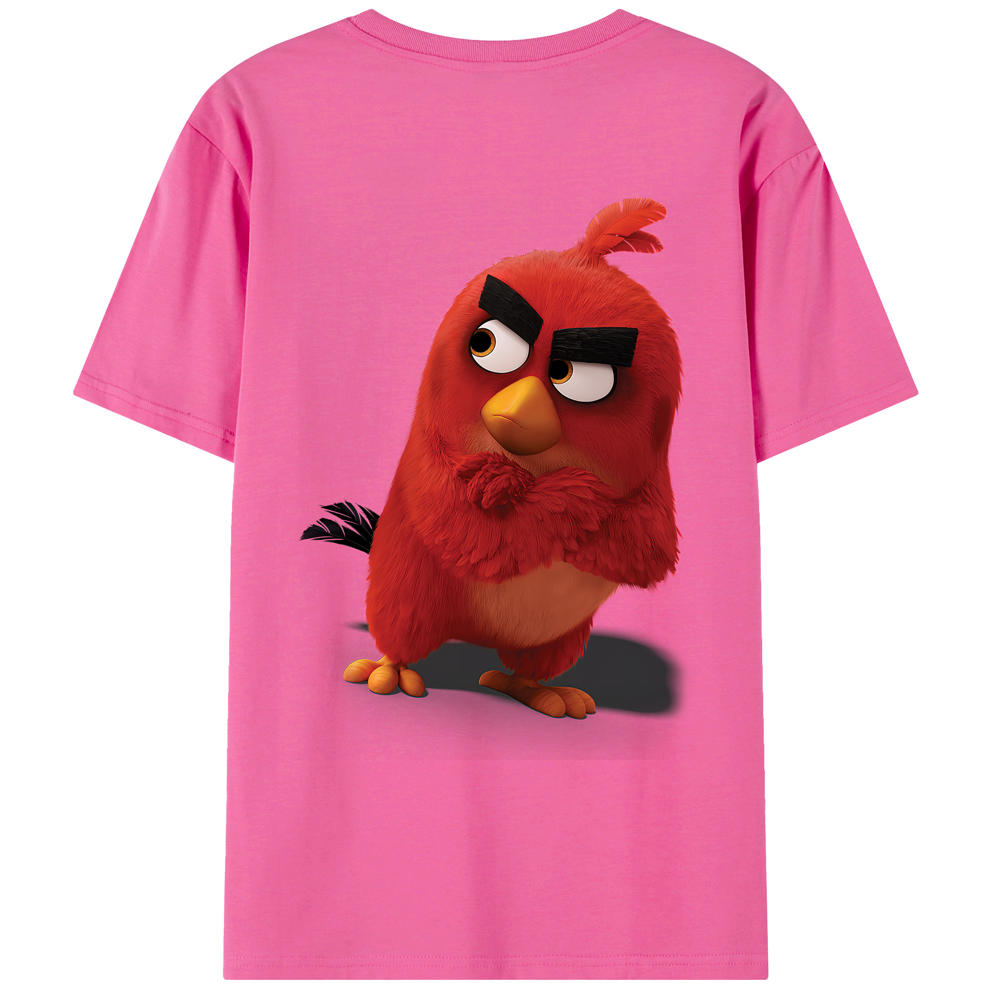（画像用） Angry Birds アングリーバード レディース半袖Tシャツ(バックプリント)